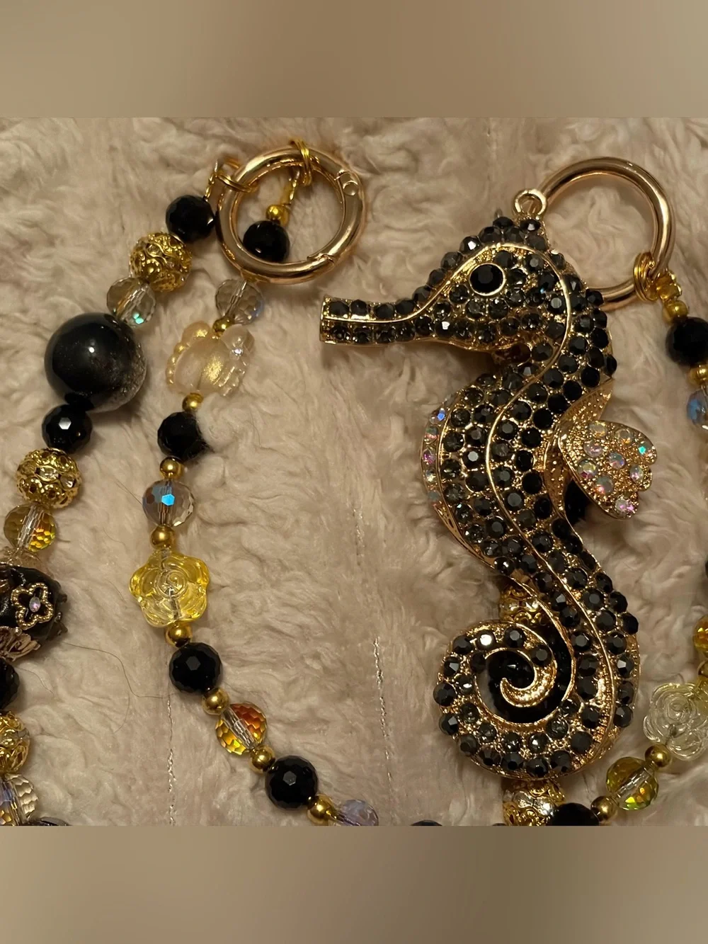 Bag Charms Crystal Chain Multi-Strand